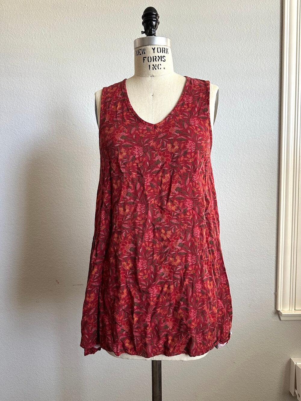 Urban Outfitters Floral Viscose Sleeveless Tunic Dress Size S